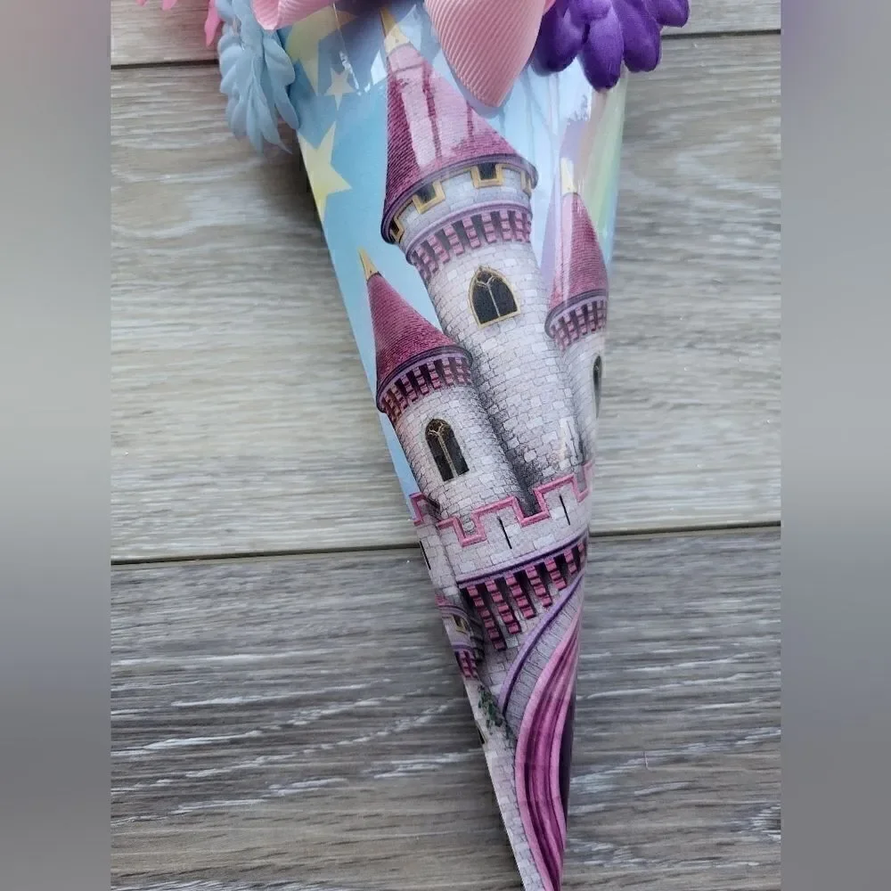 Large Hair Clip Bouquet 6 clips castle themed